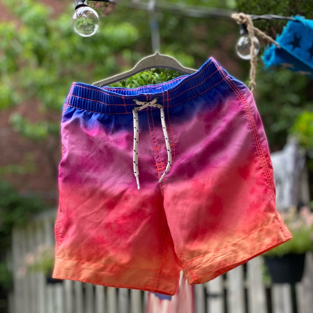 Tie dye swim shorts
